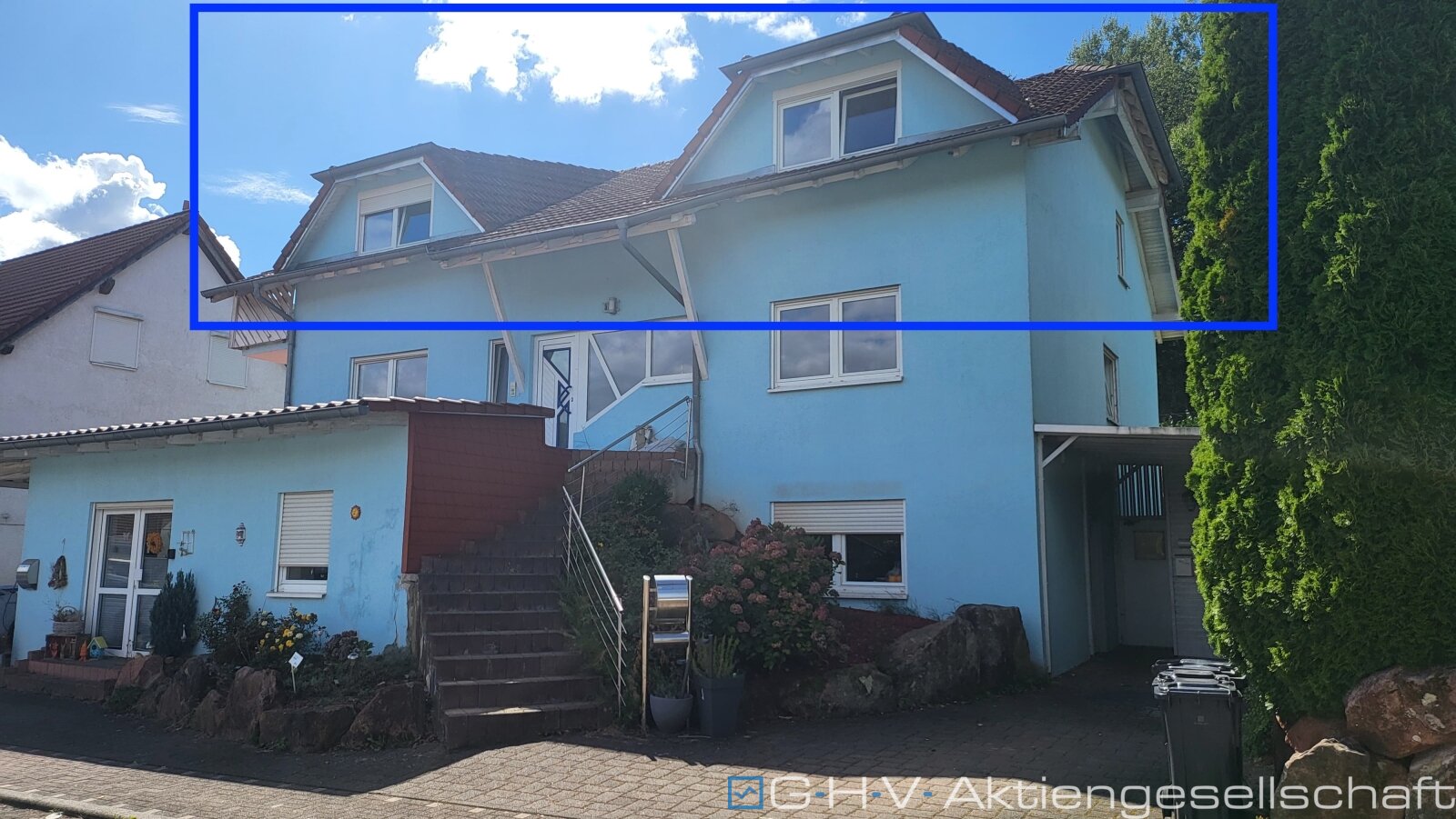 huge apartment in Oberarnbach 2Br, open living-room, 2 balconies 